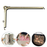 Maxbell 7 Shaped Metal Purse Frame Sturdy Retro Bag Sewing Kiss Lock Clasp Bag Frame 18.5cm