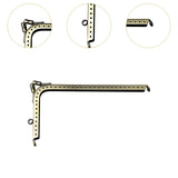 Maxbell 7 Shaped Metal Purse Frame Sturdy Retro Bag Sewing Kiss Lock Clasp Bag Frame 18.5cm