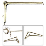 Maxbell 7 Shaped Metal Purse Frame Sturdy Retro Bag Sewing Kiss Lock Clasp Bag Frame 16.5cm
