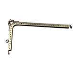 Maxbell 7 Shaped Metal Purse Frame Sturdy Retro Bag Sewing Kiss Lock Clasp Bag Frame 16.5cm