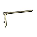 Maxbell 7 Shaped Metal Purse Frame Sturdy Retro Bag Sewing Kiss Lock Clasp Bag Frame 16.5cm