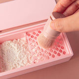 Maxbell Cornstarch Tapper Box Practical Container for Clays Molding for Polymer Clay Pink
