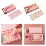Maxbell Cornstarch Tapper Box Practical Container for Clays Molding for Polymer Clay Pink