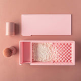 Maxbell Cornstarch Tapper Box Practical Container for Clays Molding for Polymer Clay Pink