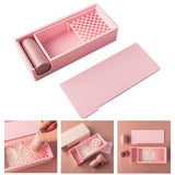 Maxbell Cornstarch Tapper Box Practical Container for Clays Molding for Polymer Clay Pink
