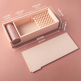 Maxbell Cornstarch Tapper Box Practical Container for Clays Molding for Polymer Clay Apricot