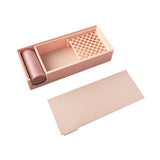 Maxbell Cornstarch Tapper Box Practical Container for Clays Molding for Polymer Clay Apricot