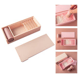 Maxbell Cornstarch Tapper Box Practical Container for Clays Molding for Polymer Clay Apricot