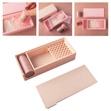Maxbell Cornstarch Tapper Box Practical Container for Clays Molding for Polymer Clay Apricot