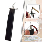 Maxbell Beading Knotting Tool DIY Crafts Create Secure Knots Compact Knot Tying Tool Black