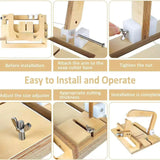 Maxbell Wooden Soap Cutter Adjustable Restaurant Baking Use Wire Slicer Cutting Tool