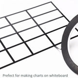 Maxbell 10Pcs Whiteboard Tape White Board Accessories Graphic Grid Marking Thin Tape 3MM
