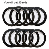Maxbell 10Pcs Whiteboard Tape White Board Accessories Graphic Grid Marking Thin Tape 3MM