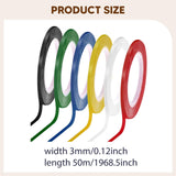 Maxbell 6 Pieces Whiteboard Tape 50M Electrical Graphic Kids Art Supplies Chart Tape