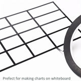 Maxbell 10Pcs Whiteboard Tape White Board Accessories Graphic Grid Marking Thin Tape 5MM