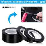 Maxbell 10Pcs Whiteboard Tape White Board Accessories Graphic Grid Marking Thin Tape 5MM