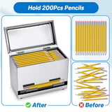 Maxbell Pencil Dispenser Stainless Steel Cutlery Holder for School Classroom Counter