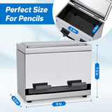 Maxbell Pencil Dispenser Stainless Steel Cutlery Holder for School Classroom Counter
