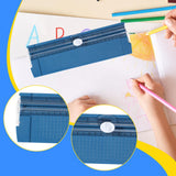 Maxbell Paper Trimmer Two Way A4 Paper Cutter Slider for Craft Projects Photo Coupon Blue