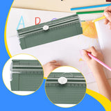 Maxbell Paper Trimmer Two Way A4 Paper Cutter Slider for Craft Projects Photo Coupon Green