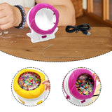 Maxbell Clay Bead Spinner Kit Bead Maker for Jewelry Making Waist Beads DIY Projects Pink