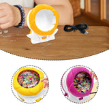 Maxbell Clay Bead Spinner Kit Bead Maker for Jewelry Making Waist Beads DIY Projects Yellow