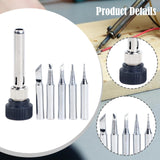 Maxbell 5Pcs Solder Iron Tip with Welding Sleeve Fits 936 Solder Station Copper Base