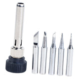 Maxbell 5Pcs Solder Iron Tip with Welding Sleeve Fits 936 Solder Station Copper Base