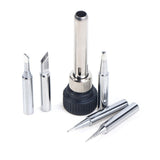 Maxbell 5Pcs Solder Iron Tip with Welding Sleeve Fits 936 Solder Station Copper Base