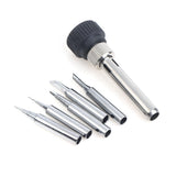 Maxbell 5Pcs Solder Iron Tip with Welding Sleeve Fits 936 Solder Station Copper Base