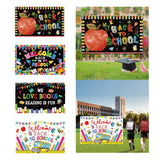 Maxbell Welcome Back to School Backdrop Hanging Photography Background for Classroom Style A