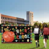 Maxbell Welcome Back to School Backdrop Hanging Photography Background for Classroom Style A