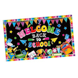 Maxbell Welcome Back to School Backdrop Hanging Photography Background for Classroom Style B