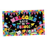 Maxbell Welcome Back to School Backdrop Hanging Photography Background for Classroom Style B