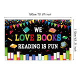 Maxbell Welcome Back to School Backdrop Hanging Photography Background for Classroom Style C