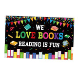 Maxbell Welcome Back to School Backdrop Hanging Photography Background for Classroom Style C