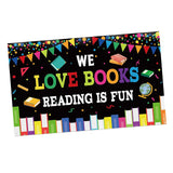 Maxbell Welcome Back to School Backdrop Hanging Photography Background for Classroom Style C