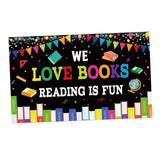 Maxbell Welcome Back to School Backdrop Hanging Photography Background for Classroom Style C