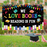 Maxbell Welcome Back to School Backdrop Hanging Photography Background for Classroom Style C