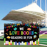 Maxbell Welcome Back to School Backdrop Hanging Photography Background for Classroom Style C