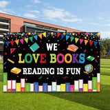 Maxbell Welcome Back to School Backdrop Hanging Photography Background for Classroom Style C