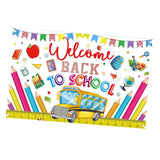 Maxbell Welcome Back to School Backdrop Hanging Photography Background for Classroom Style D