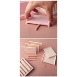 Maxbell Polymer Clay Strip Extruder Tool Professional for DIY Crafting Double Sided Pink