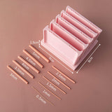Maxbell Polymer Clay Strip Extruder Tool Professional for DIY Crafting Double Sided Pink