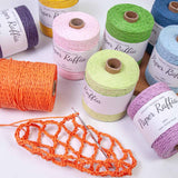 Maxbell Raffia Yarn for Crochet Gifts DIY for Nesting Basket Summer Hat Crochet Bags Dark Violet