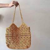 Maxbell Raffia Yarn for Crochet Gifts DIY for Nesting Basket Summer Hat Crochet Bags Dark Violet