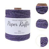 Maxbell Raffia Yarn for Crochet Gifts DIY for Nesting Basket Summer Hat Crochet Bags Dark Violet