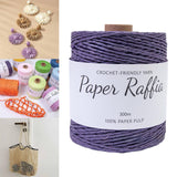Maxbell Raffia Yarn for Crochet Gifts DIY for Nesting Basket Summer Hat Crochet Bags Dark Violet