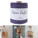 Maxbell Raffia Yarn for Crochet Gifts DIY for Nesting Basket Summer Hat Crochet Bags Dark Violet