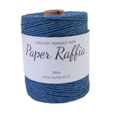 Maxbell Raffia Yarn for Crochet Gifts DIY for Nesting Basket Summer Hat Crochet Bags Dark Blue